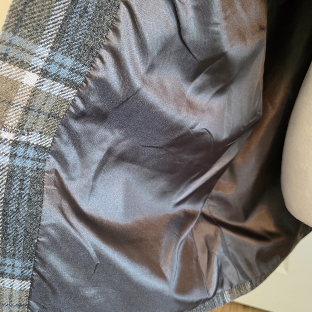 Pendleton Woolen Mills Vintage Plaid Wool Blazer Coat Petite XL - Picture 8 of 12